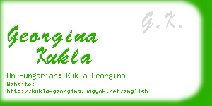 georgina kukla business card